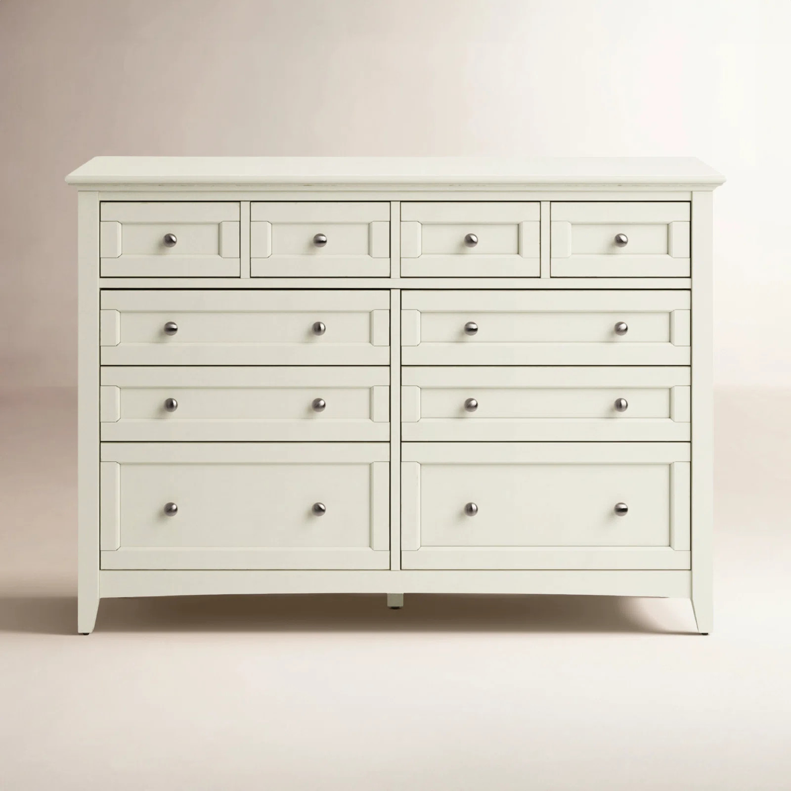 Melusina 10-drawer 60-inch Solid Wood Double Dresser | Wayfair North America