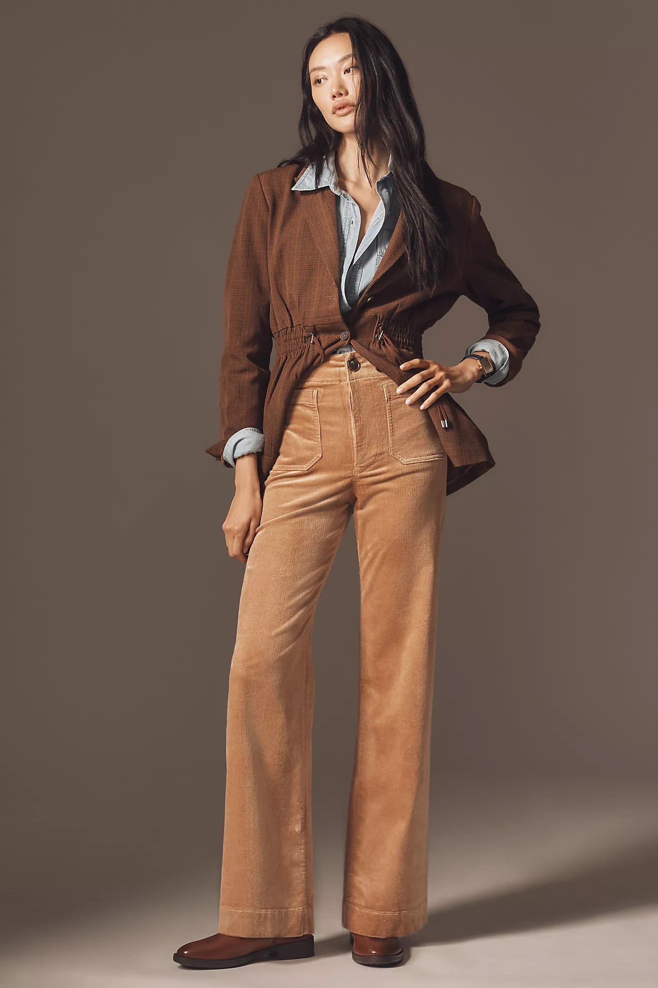 The Colette Corduroy Full-Length Wide-Leg Pants by Maeve | Anthropologie (US)