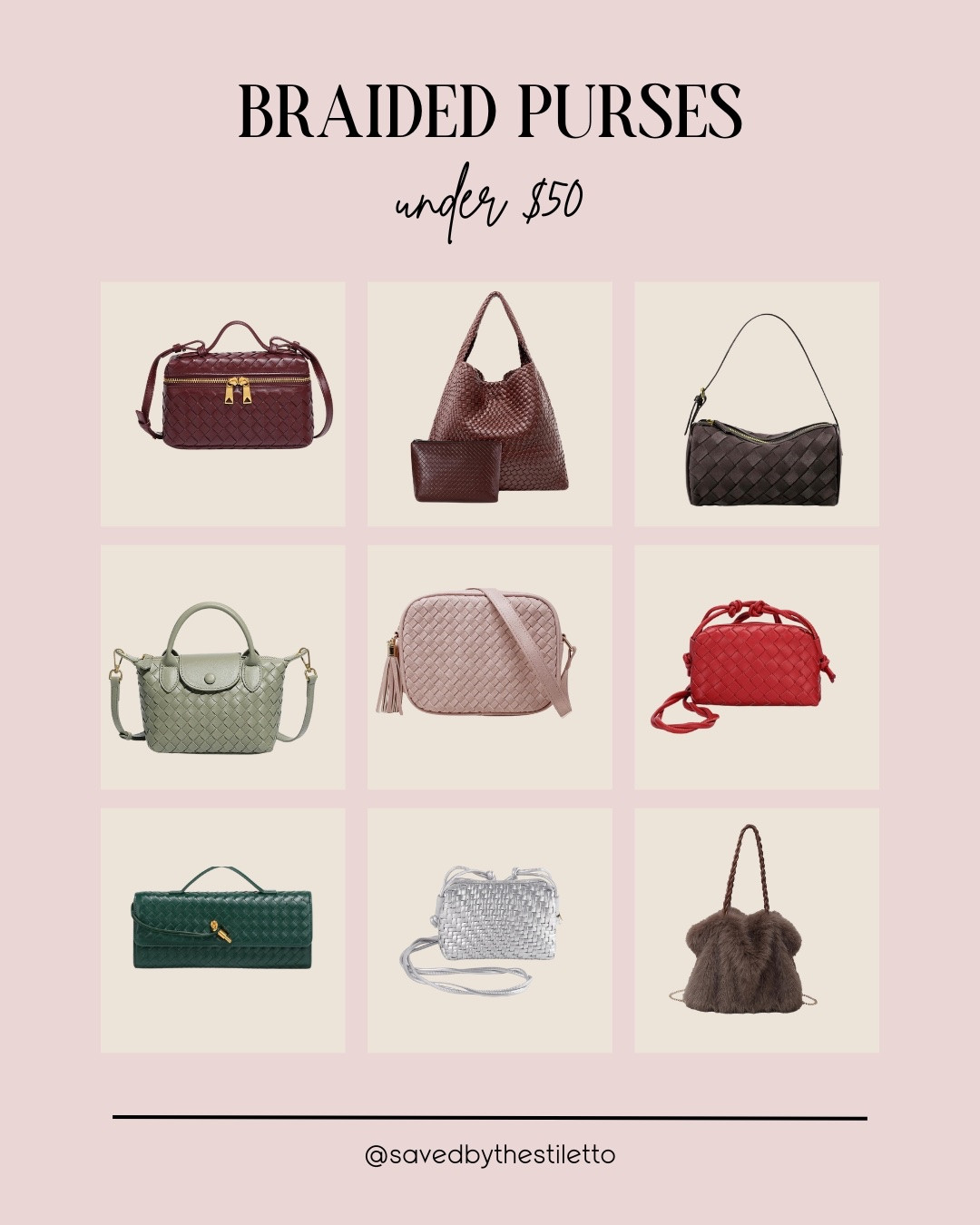 Braided purses are so popular right now  

#LTKHoliday #LTKSeasonal #LTKGiftGuide