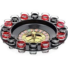 EZ DRINKER Shot Spinning Roulette Game Set (16-Piece), (EZ-Roulette) | Amazon (US)