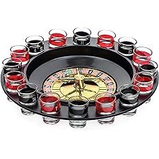 EZ DRINKER Shot Spinning Roulette Game Set (16-Piece), (EZ-Roulette) | Amazon (US)