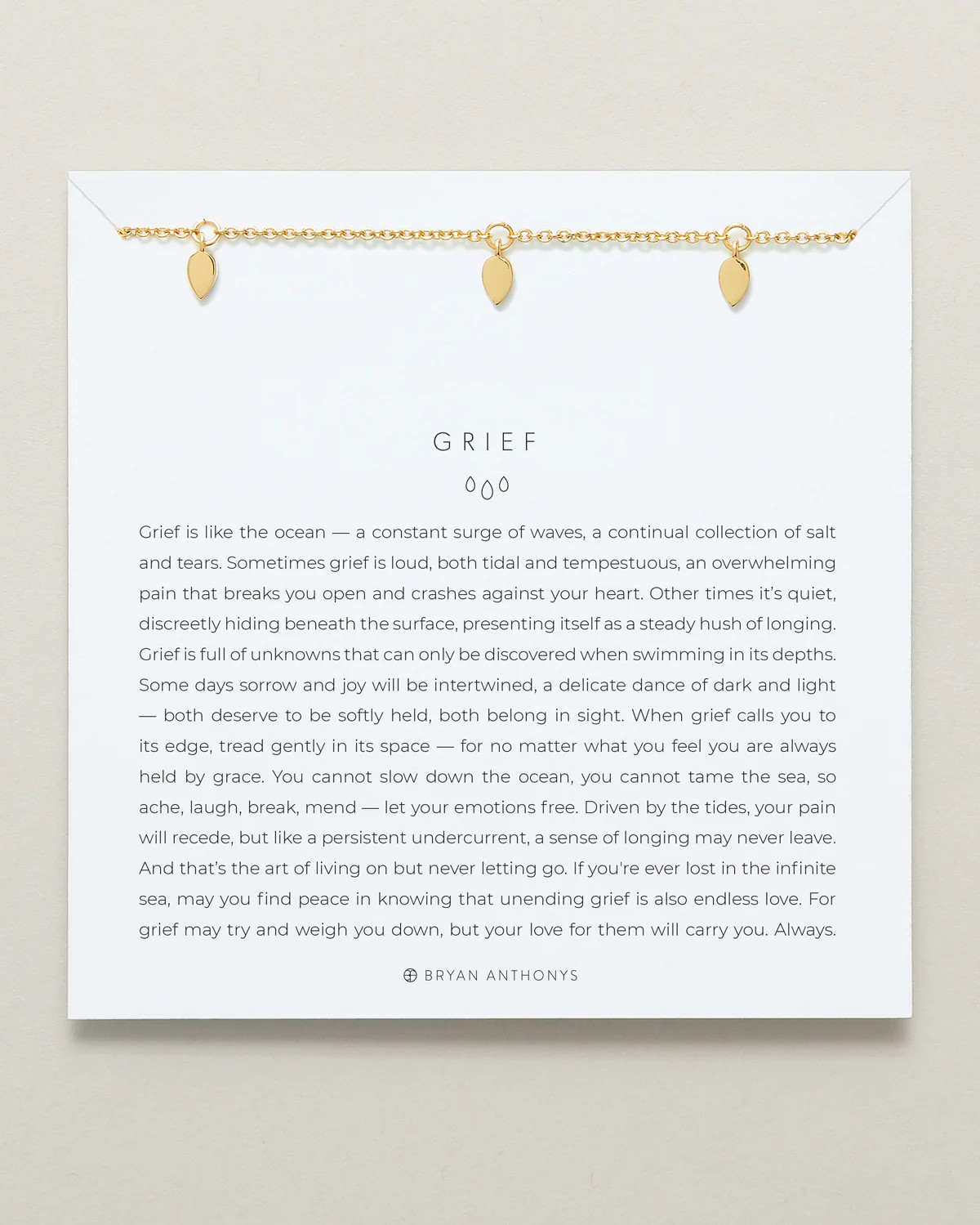 Grief Necklace | Bryan Anthonys | Bryan Anthonys