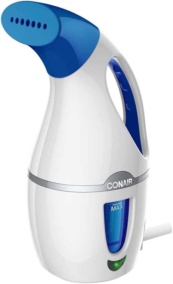 Conair CompleteSteam 1100 Watt Handheld Fabric Steamer, White/Blue | Amazon (US)