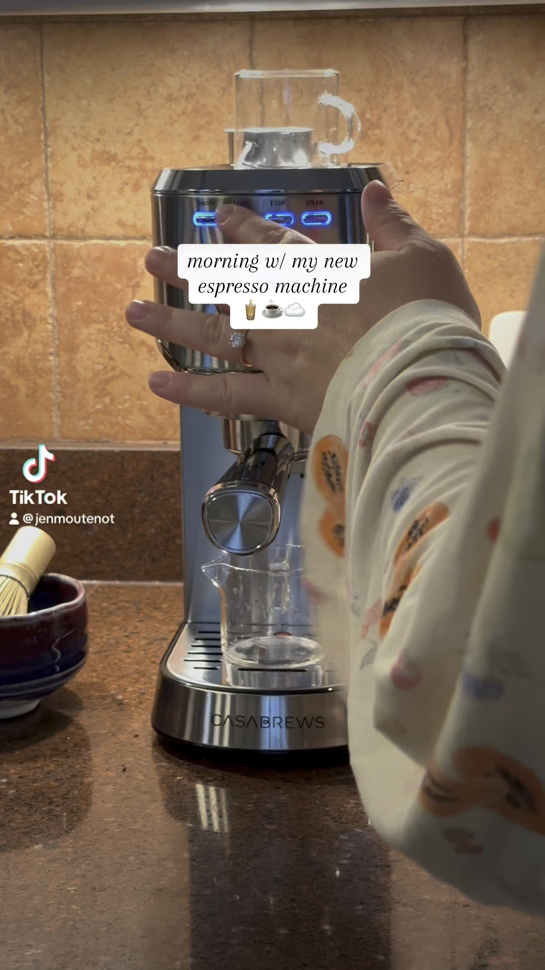 my new casabrews espresso machine from the prime day sale! 🤎 

#LTKHome #LTKU