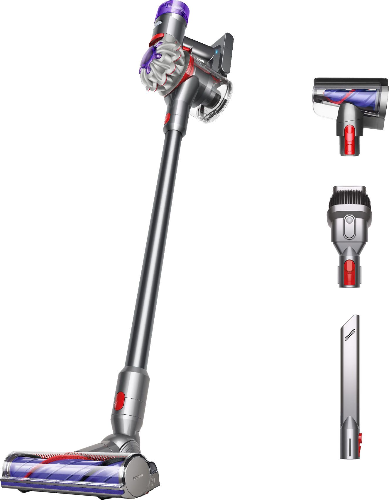 Dyson V8 Cordless Vacuum with 6 accessories Silver/Nickel 400473-01 - Best Buy | Best Buy U.S.
