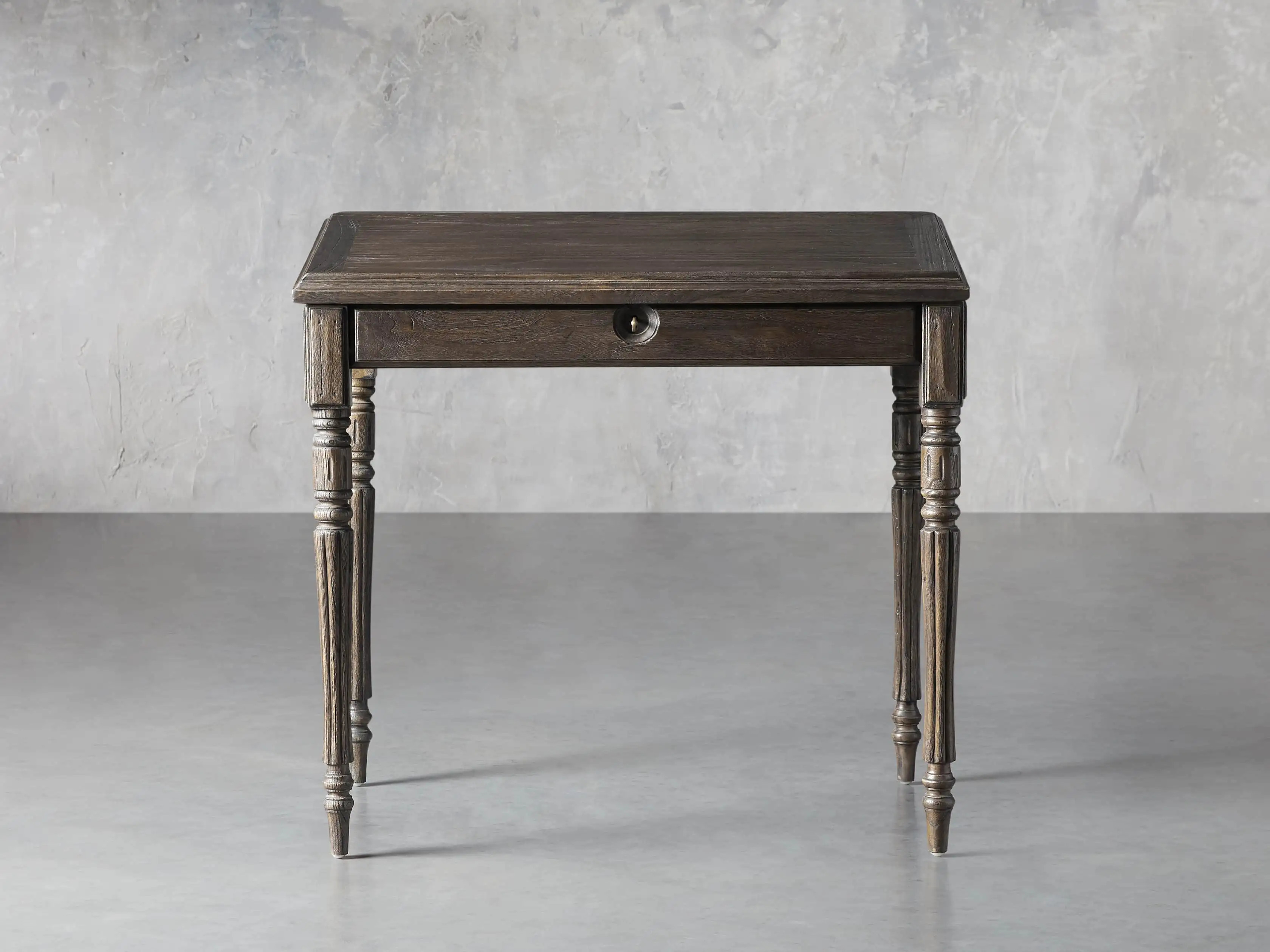 Merle 35"" Writing Desk in Acanthus Brown | Arhaus