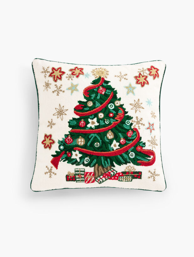 Christmas Tree Square Pillow | Talbots