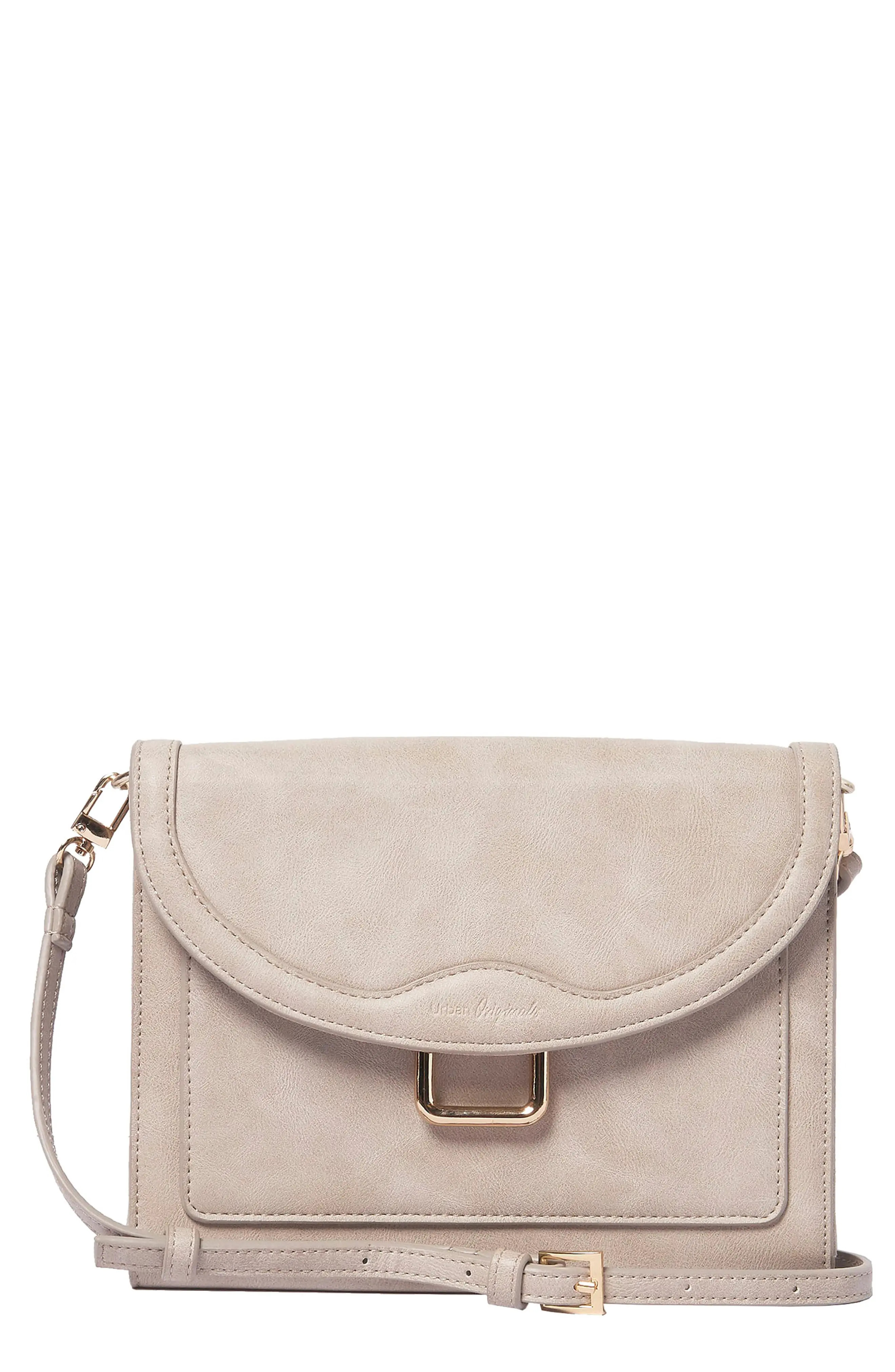 Urban Originals The Edit Vegan Leather Crossbody Bag - Grey | Nordstrom