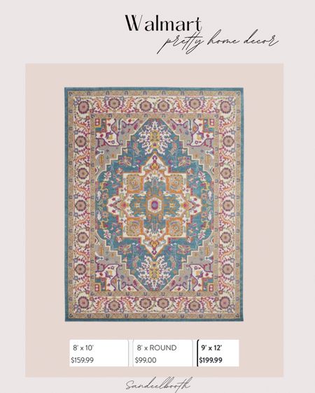 Gorgeous multicolor teal 9x12 rug for only $200 🙌

#LTKStyleTip #LTKHome