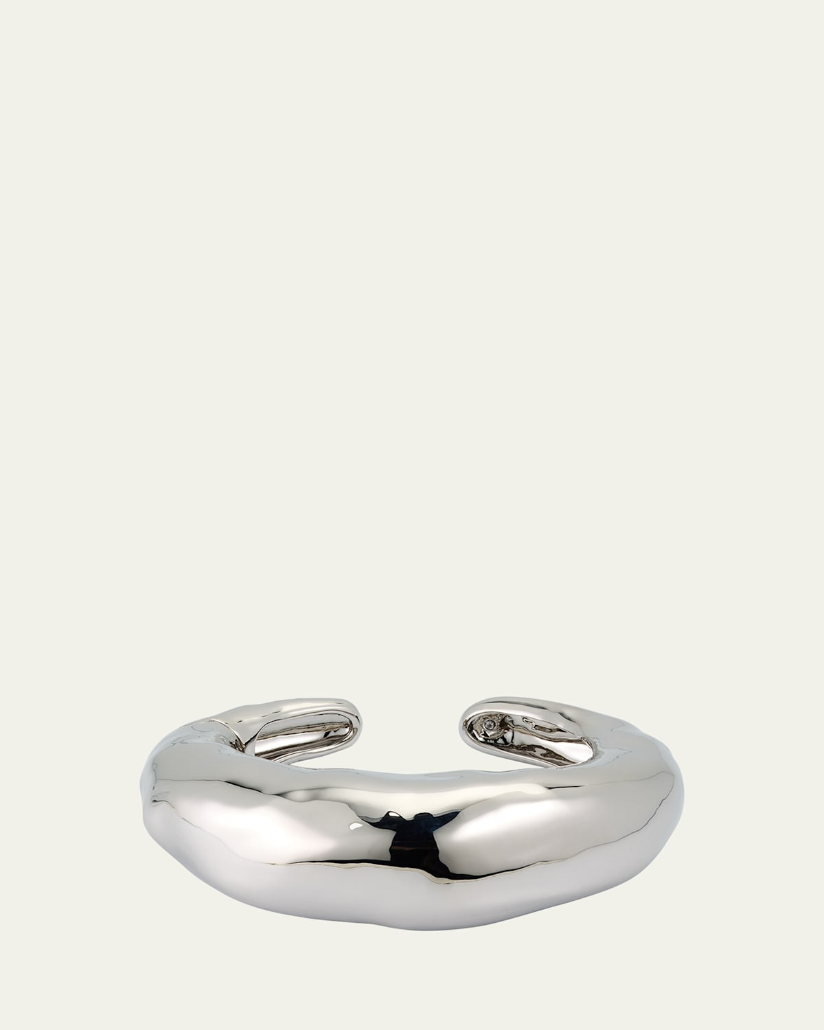 Large Molten Silver-Tone Hinged Cuff Bracelet | Bergdorf Goodman