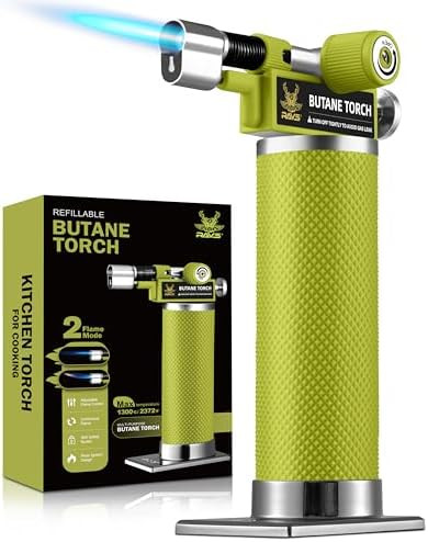 RAVS Butane Torch Lighter, DUAL Flame Mode Kitchen Torch Cooking Torches, Creme Brulee Torch ligh... | Amazon (US)