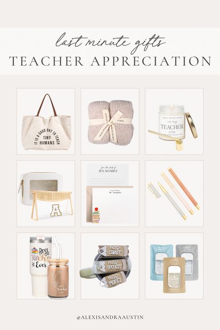 Last minute gifting for Teacher Appreciation week! The perfect personalized finds to thank any teacher in your life 

Gift guide, teacher appreciation week, personalized gifts, stationary, found it on Amazon, mini hand sanitizer, teacher cup, tote bag, candle favorites, candle snuffer, cozy blanket, pen finds, neutral gifts, Curio Press, last minute gift, shop the look!

#LTKFindsUnder100 #LTKSeasonal #LTKGiftGuide