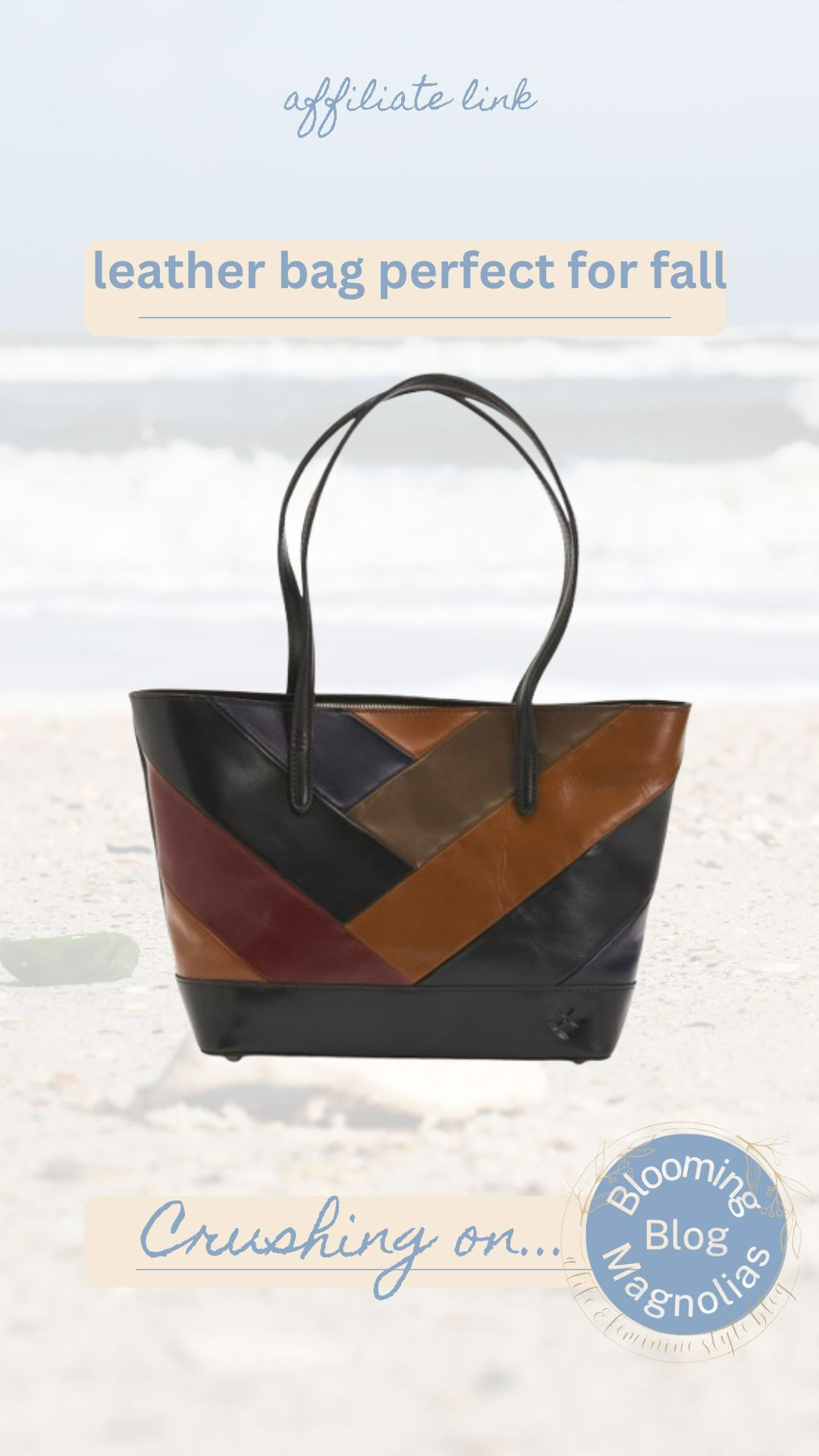 Leather bag perfect for fall.