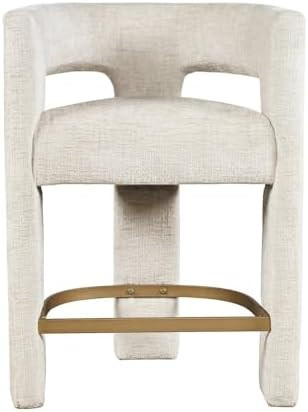 Jofran Gwen Natural Upholstered Counter Stool with Arms – Versatile Barstools – Stylish Seati... | Amazon (US)