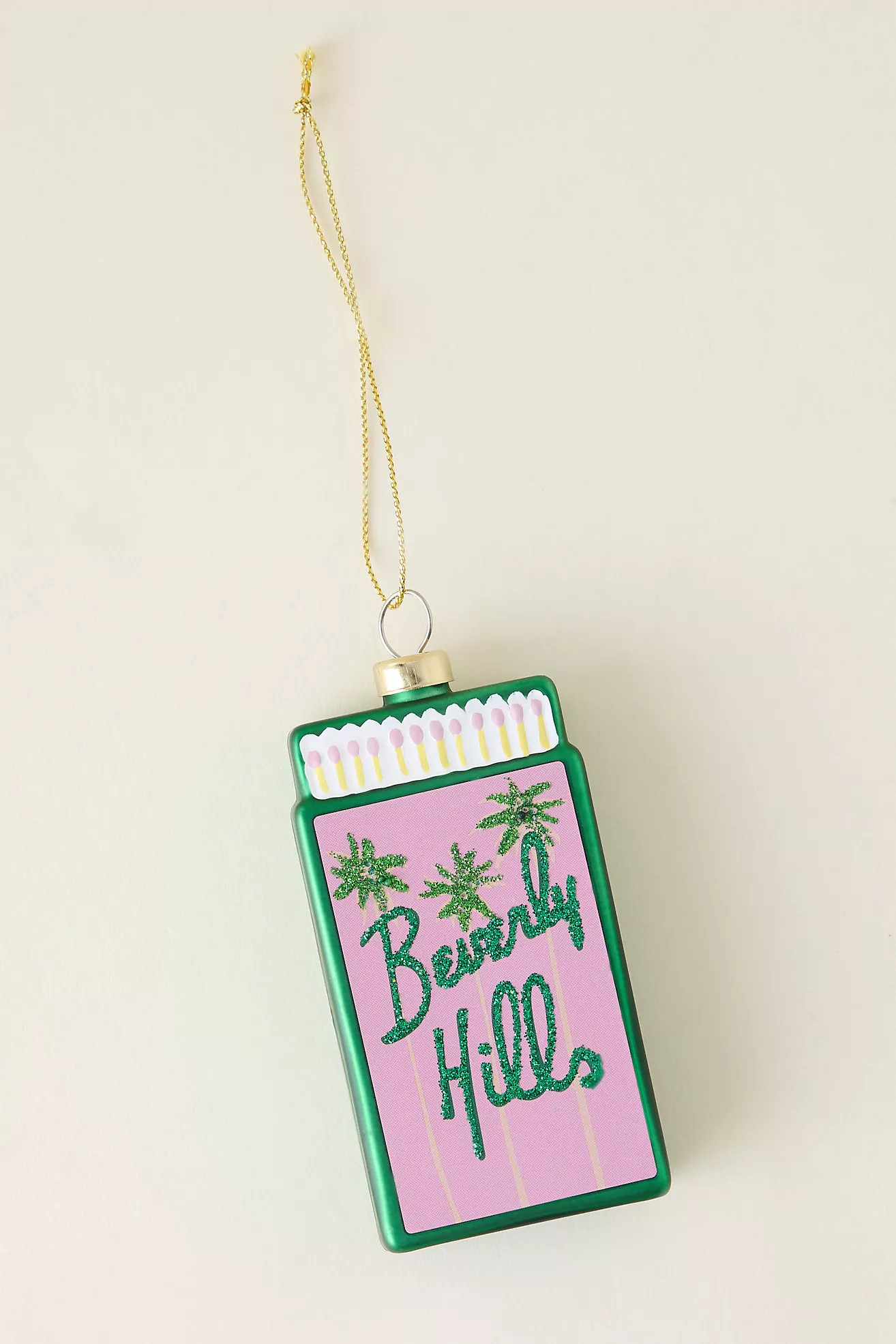 Furbish Studio Destination Matchbook Glass Ornament | Anthropologie (UK)