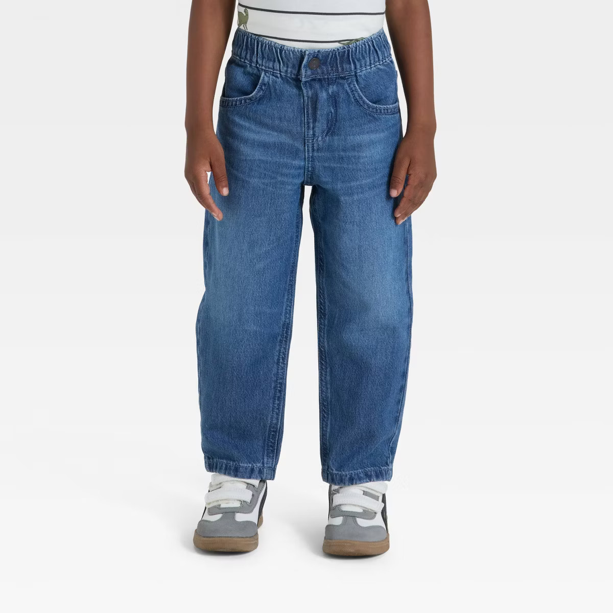 Toddler Boys' Relaxed Fit Snap Denim Pants - Cat & Jack™ | Target