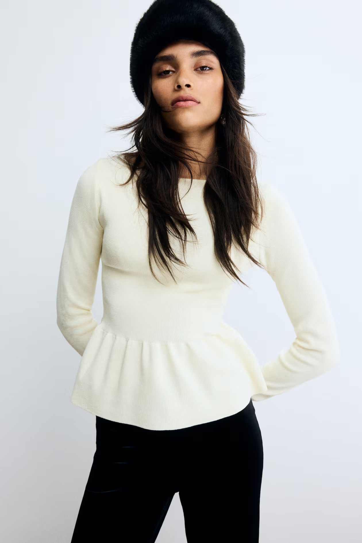 Knit Peplum Top | H&M (US + CA)