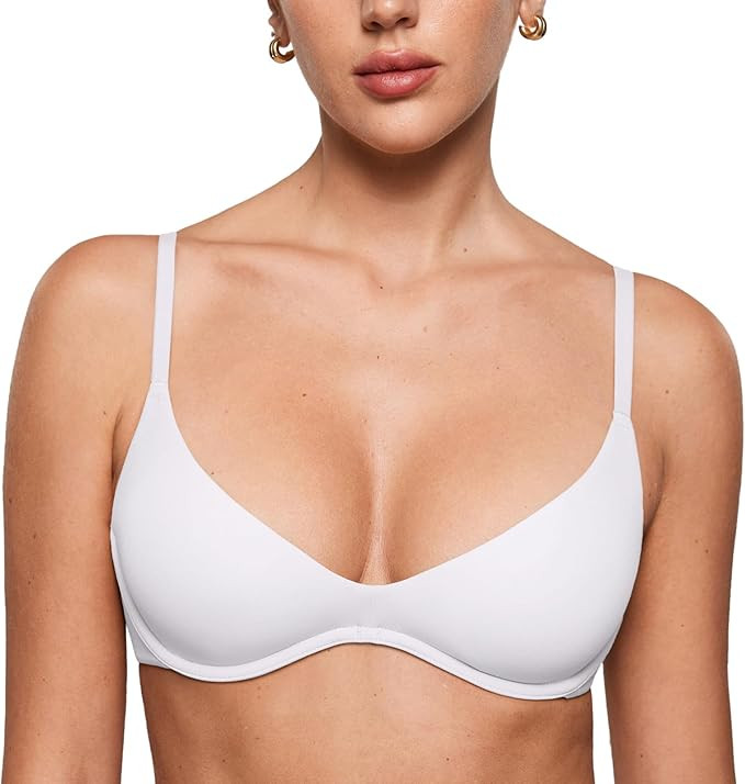INLYRIC Women's Inbarely Plus Plunge Bra - Unlined Underwire Sexy Demi Balconette Bras | Amazon (US)