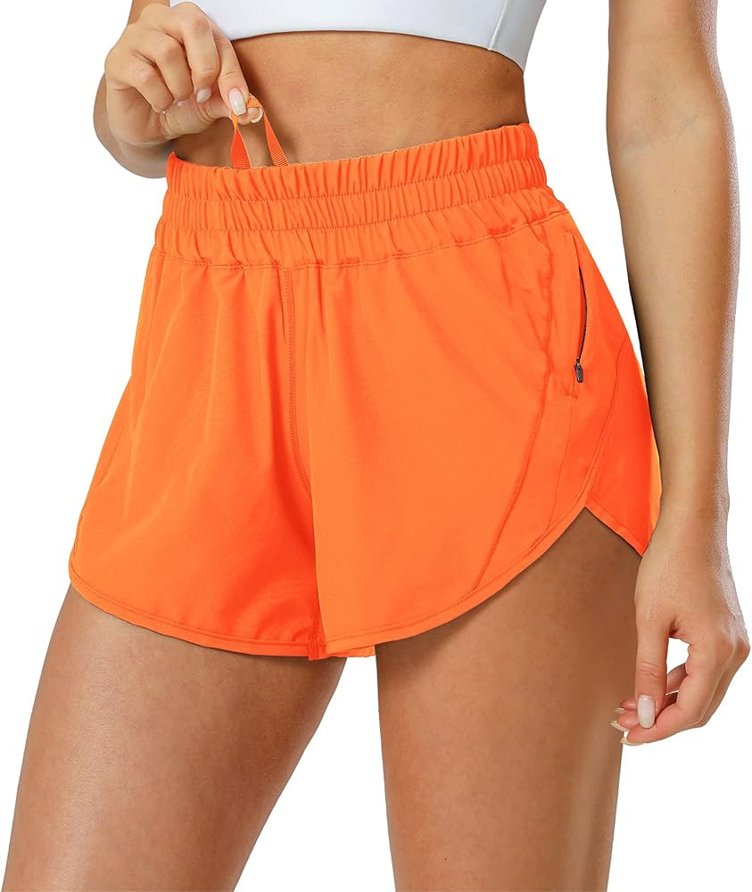 Aurefin Athletic Shorts for Women,Women's Quick Dry Workout Sports Active Running Track Shorts wi... | Amazon (US)