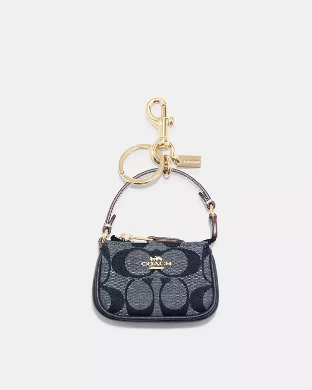 Mini Nolita Bag Charm In Signature Chambray | Coach Outlet US