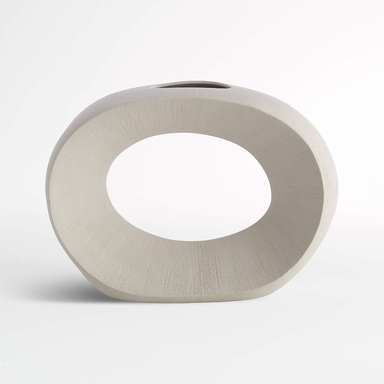 Alura Cream Open Vase + Reviews | Crate & Barrel | Crate & Barrel