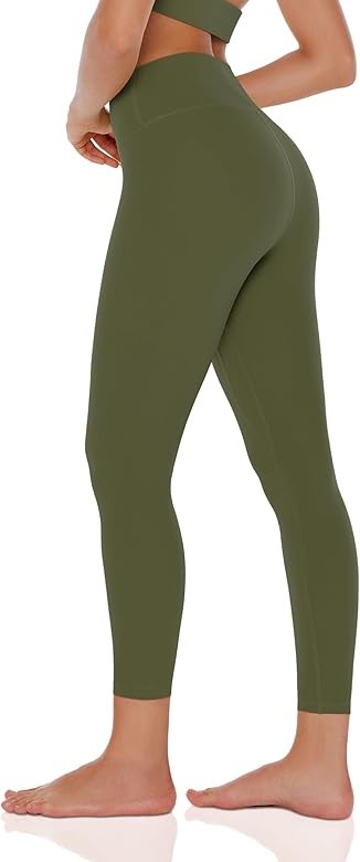 ENERBLOOM Women's Workout Leggings Cream Feeling Yoga Pants High Waisted Stretch Tummy Control Ti... | Amazon (US)