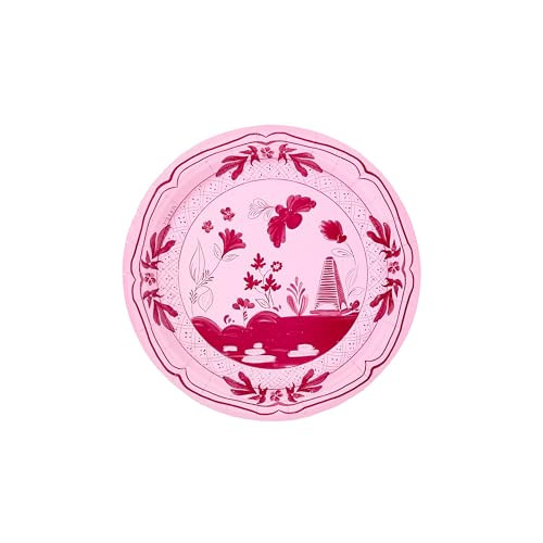 Beachside Pavilion Disposable Paper Dessert Plates Pack of 8 - Great for outdoor events, bbqs, dinner parties, weddings, birthdays, bachelorette parties (Bubblegum Pink & Cherry) | Amazon (US)