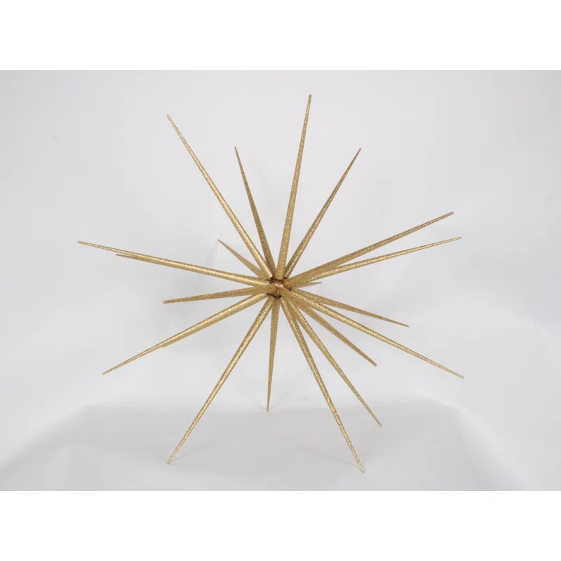 Glittered Starburst Holiday Shaped Ornament | Wayfair North America