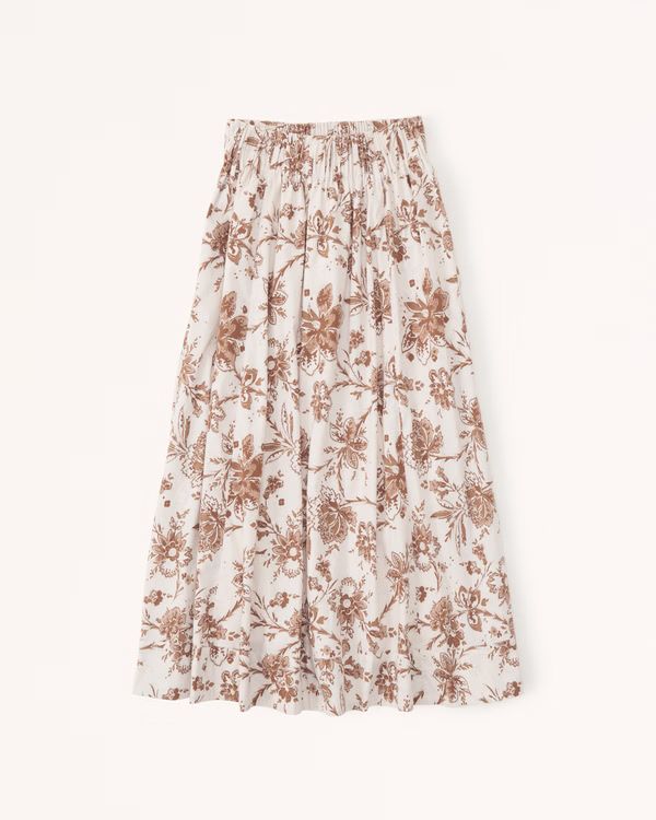 Resort Volume Maxi Skirt | Abercrombie & Fitch (US)