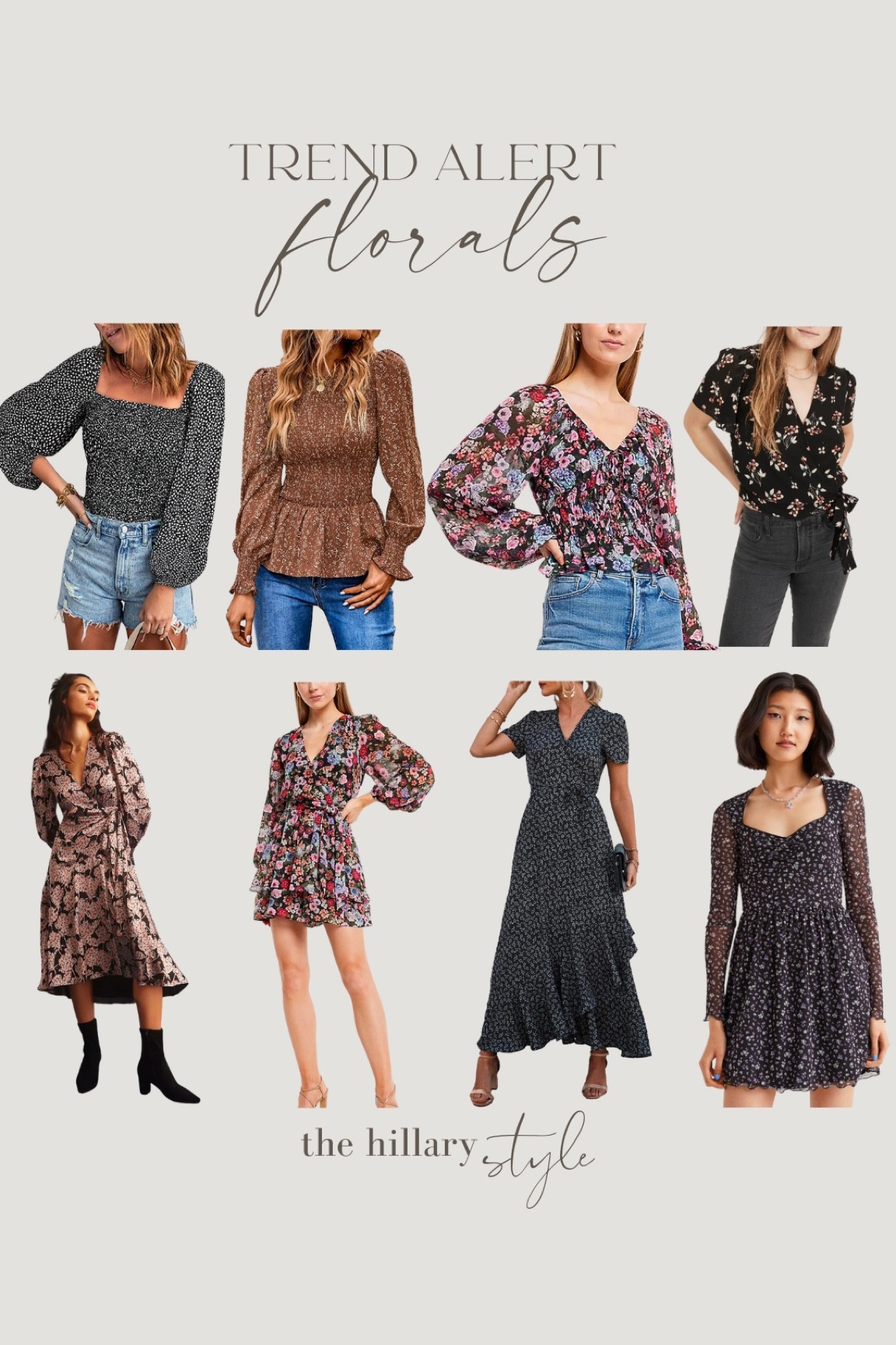 Fall Fashion Trend Alert: Florals. Dark, romantic florals are trending for fall and a nice contrast to some of the more masculine and oversized trends for Fall. Floral tops, floral dress, floral romper. Anthropologie, Amazon, Express, Nordstrom, Madewell

#LTKworkwear #LTKstyletip #LTKSeasonal