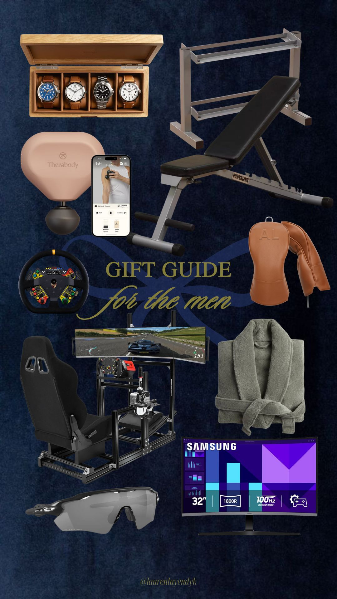 Gift Guide 🎁 For Him. Workout gear, gaming gear, video games, mens robe, monitor, watch case.  

 #LTKGiftGuide #LTKHoliday #LTKMens