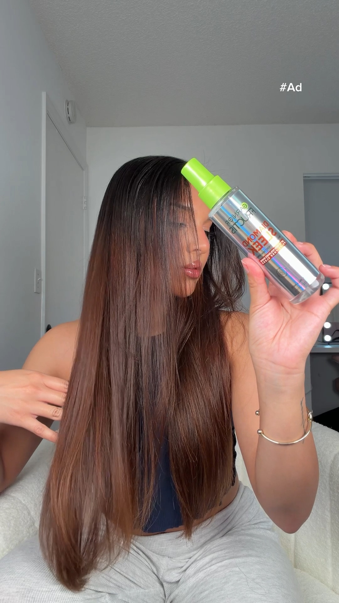 #AD My glossy hair routine ✨
I prep with the Garnier Sleek & Shine shampoo + conditioner and finish with the Diamond Sleek Shine spray for smooth, frizz-free, light-reflecting hair. Everything linked from Target. #TargetPartner #garnierpartner @target @garnierusa 

#LTKgrwm #LTKBeauty #LTKU