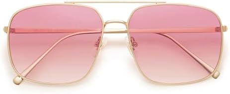 SOJOS Trendy Square Aviator Sunglasses for Women Men, Gold Frame Light Tint Gradient Shades SJ117... | Amazon (US)