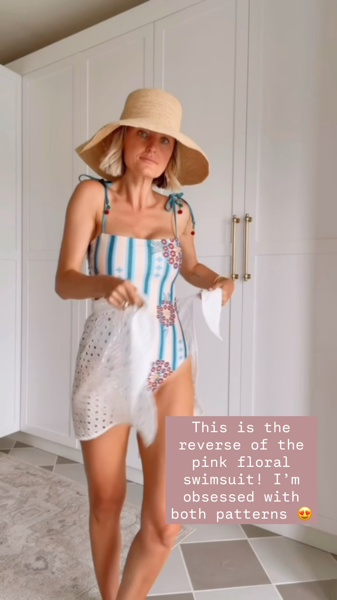 This is the reverse of the pink floral swimsuit! Again, stock is going fast, but I’m linking a couple others! Wearing M in swimsuit & S in cover up! 

Loverly Grey, Anthropologie, resort wear, vacation looks, swimsuit, swimwear 

#LTKSeasonal #LTKSwim