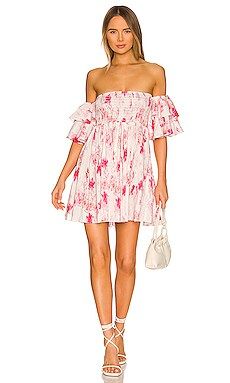 MISA Los Angeles Dina Dress in Abstract Rose Flora from Revolve.com | Revolve Clothing (Global)