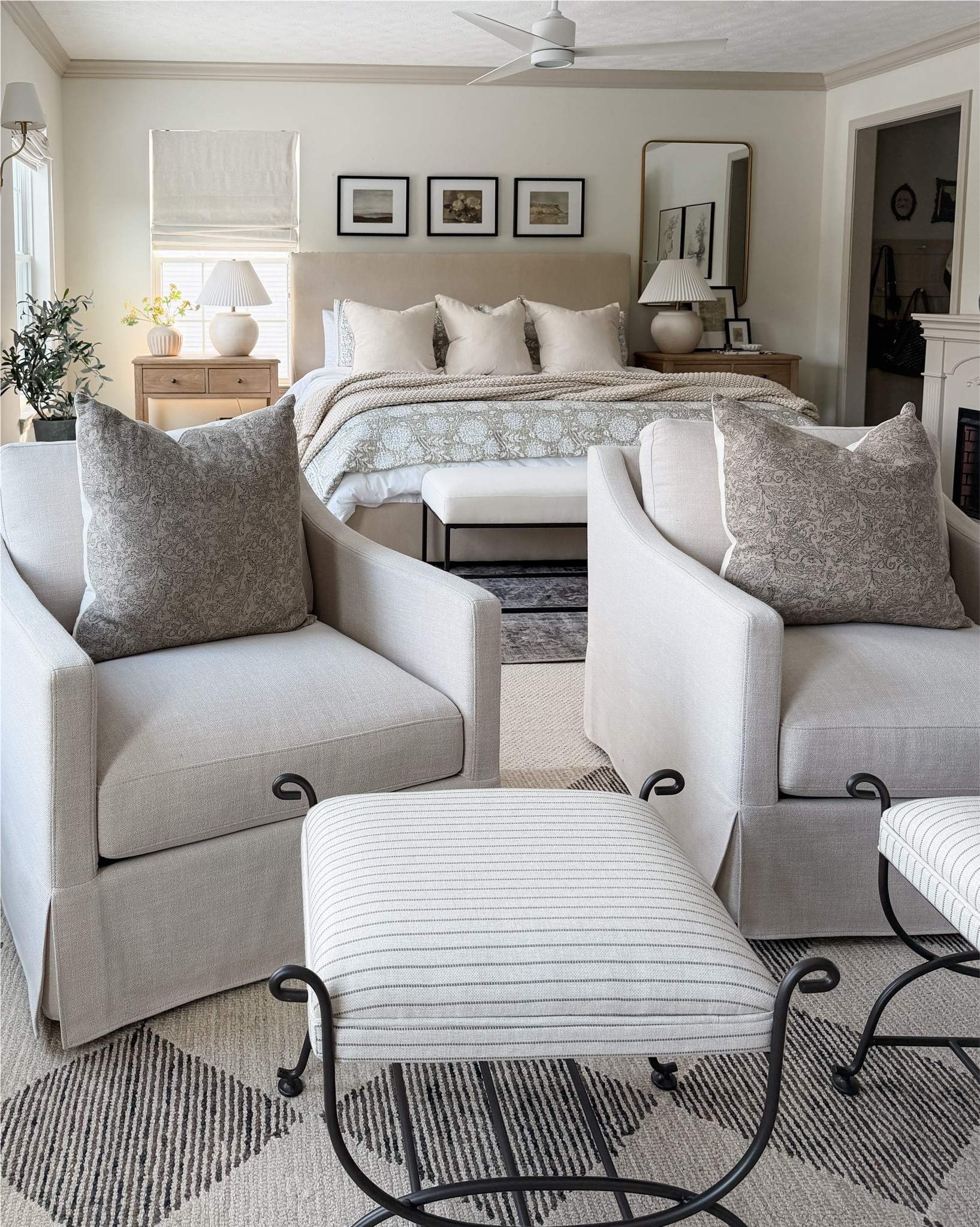 Gave our bedroom a little refresh for the new year. Always recommend swapping out bedding—new sheets!—if you can. It just feels so luxurious and cozy. The Amazon quilt set looks like it came from Pottery Barn while the Target ottomans look like McGee and Co. And we’ve had our bed for nine years now, and the nightstands for almost five. Both are timeless! 

#LTKHome