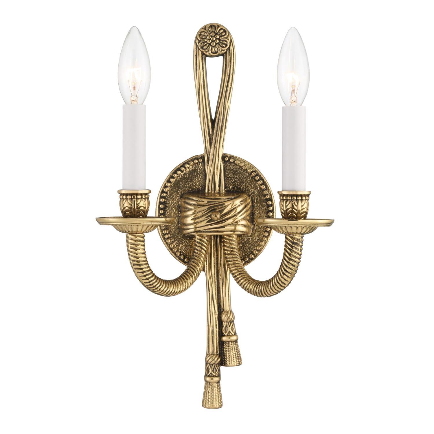 Crystorama 2 Light Olde Brass Cast Sconce | Amazon (US)