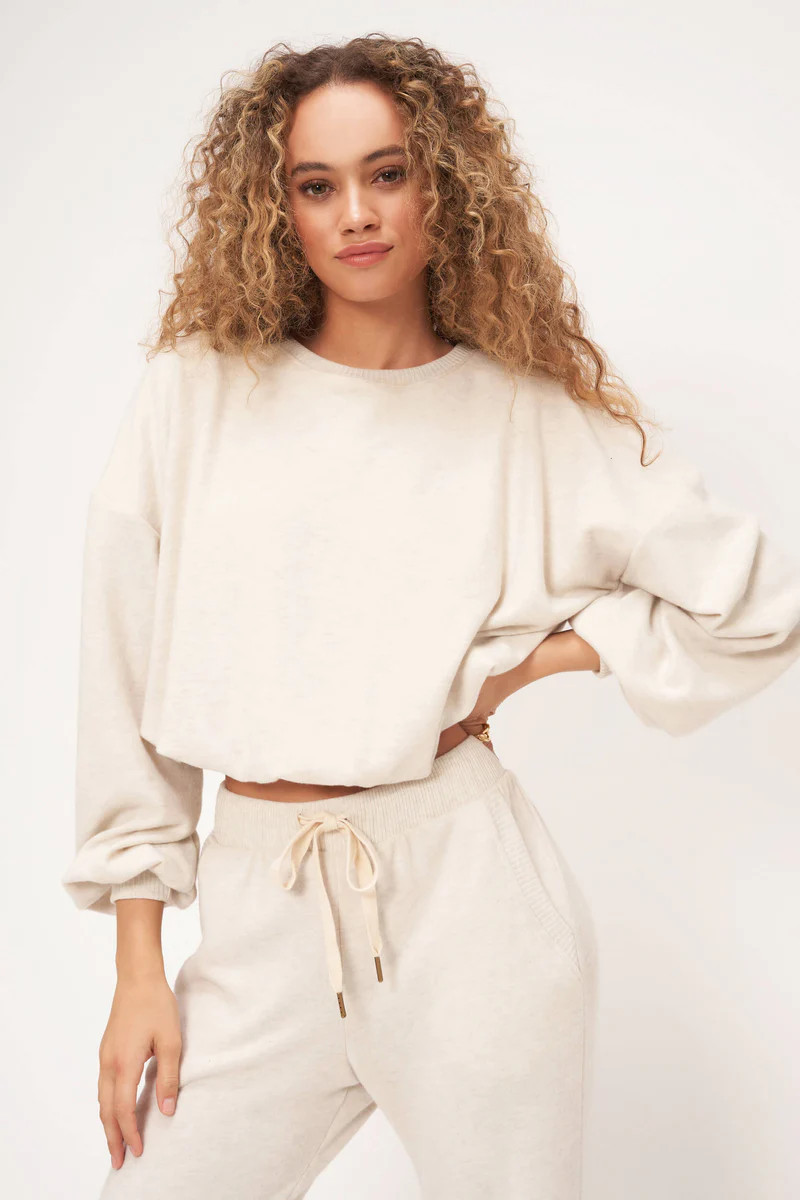 Brogan Cozy Bubble Long Sleeve - Oatmeal | Project Social T
