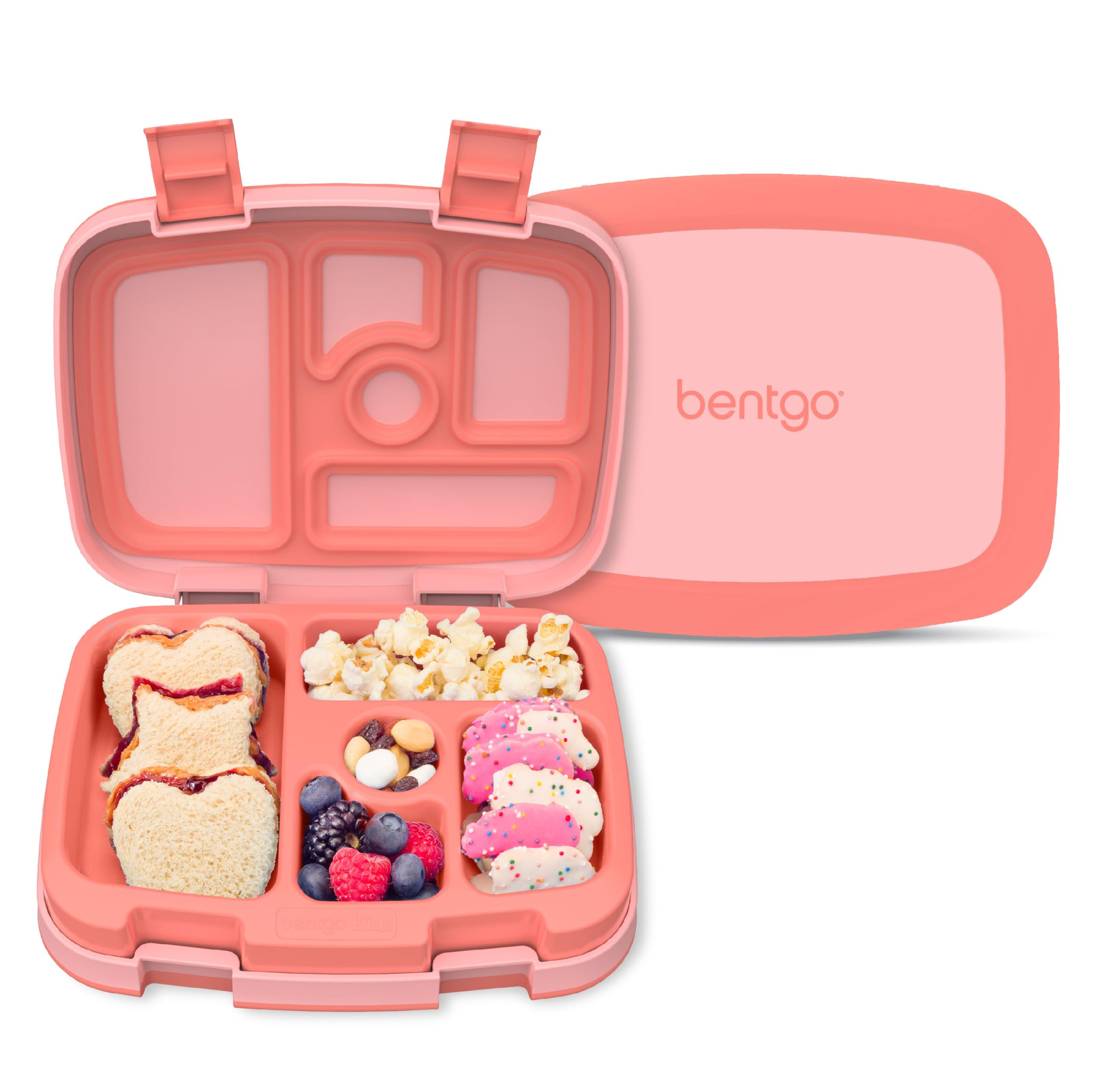 Bentgo Kids Bento-Style 5-Compartment Leak-Proof Lunch Box - Ideal Portion Sizes for Ages 3 to 7 ... | Amazon (US)