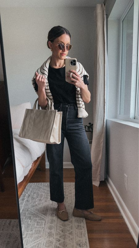 Daily Look 4.2

Sèzane tee, I prefer to size up in these. Levi’s denim, 24, I took my smaller size and cut the hems. Frēda Salvador flats, 6.5, fits TTS, code STITCHANDSALT15 for 15% off. Quince bag and sunglasses. Parker necklace from Sela Designs, code ASHLEYROHR10 for 10% off. Hoops from ABLE  

#LTKover40 #LTKSeasonal