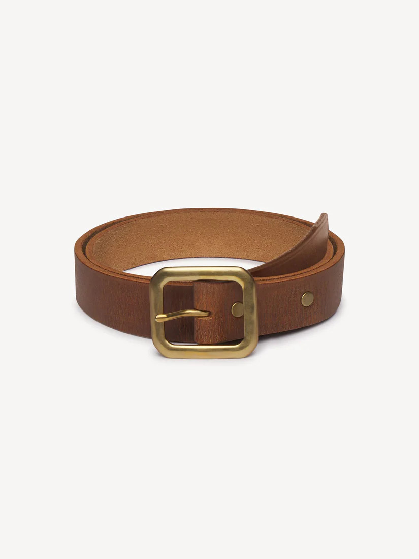 Brown Leather Outpost Belt - Buck Mason- Modern American Classics | Buck Mason