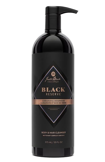 Jack Black Black Reserve Body & Hair Cleanser with Cardamom & Cedarwood | Amazon (US)
