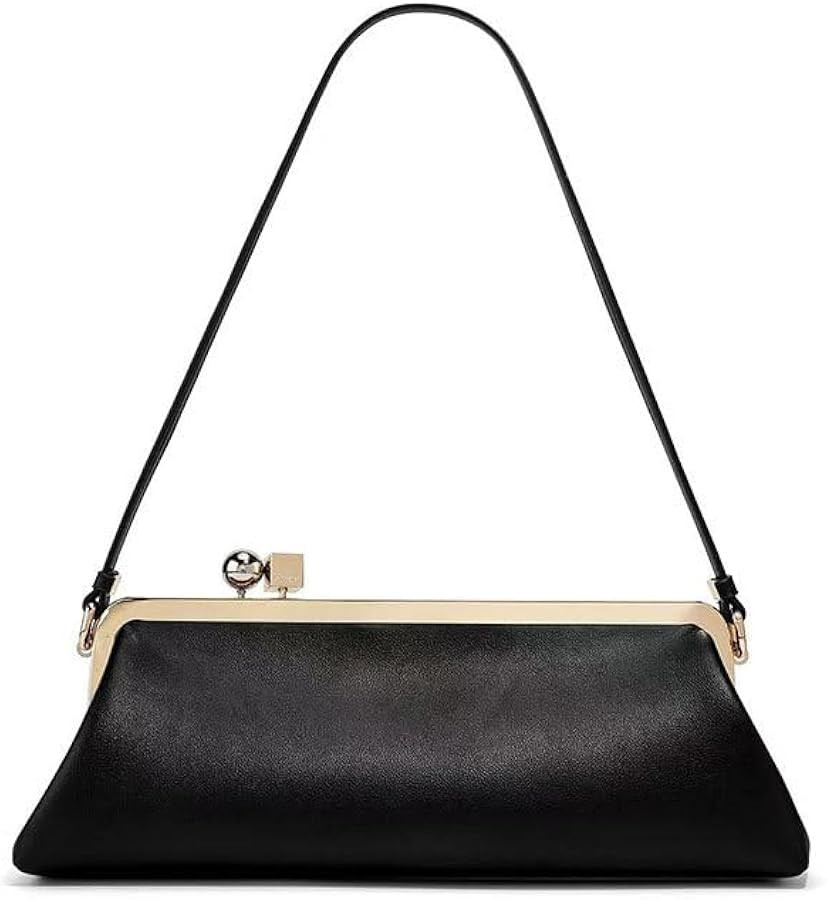 Kisslock Purse Shoulder Bag for Women Elegant Kiss Lock Handbag Evening Clutch Purses Spherical M... | Amazon (US)