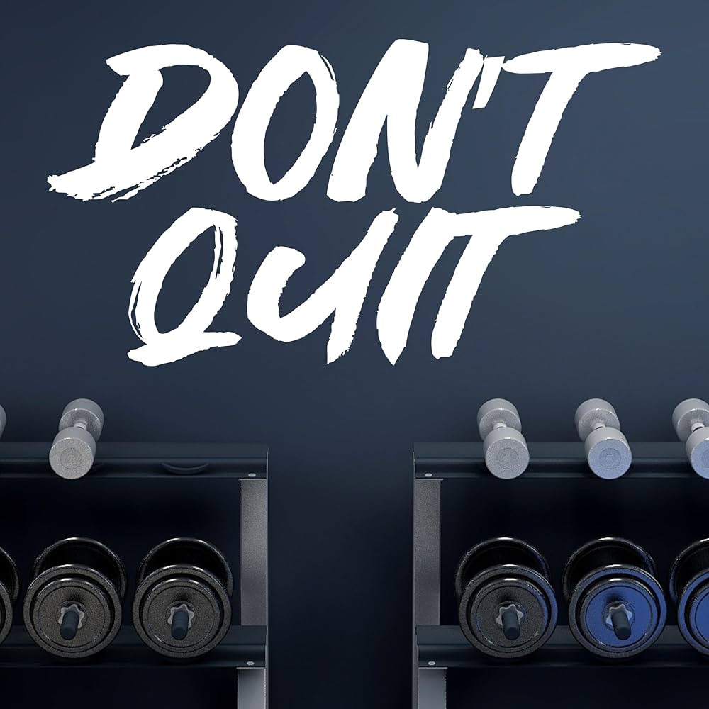 White Motivational Wall Stickers, Gym Wall Decals, Inspirational Wall Decor, Home Gym Wall Art, W... | Amazon (US)