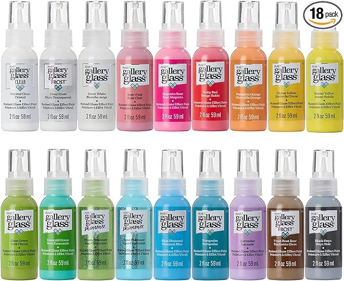 Gallery Glass Window Acrylic Craft Paint Set Formulated to be Non-Toxic, Perfect for Beginners an... | Amazon (US)