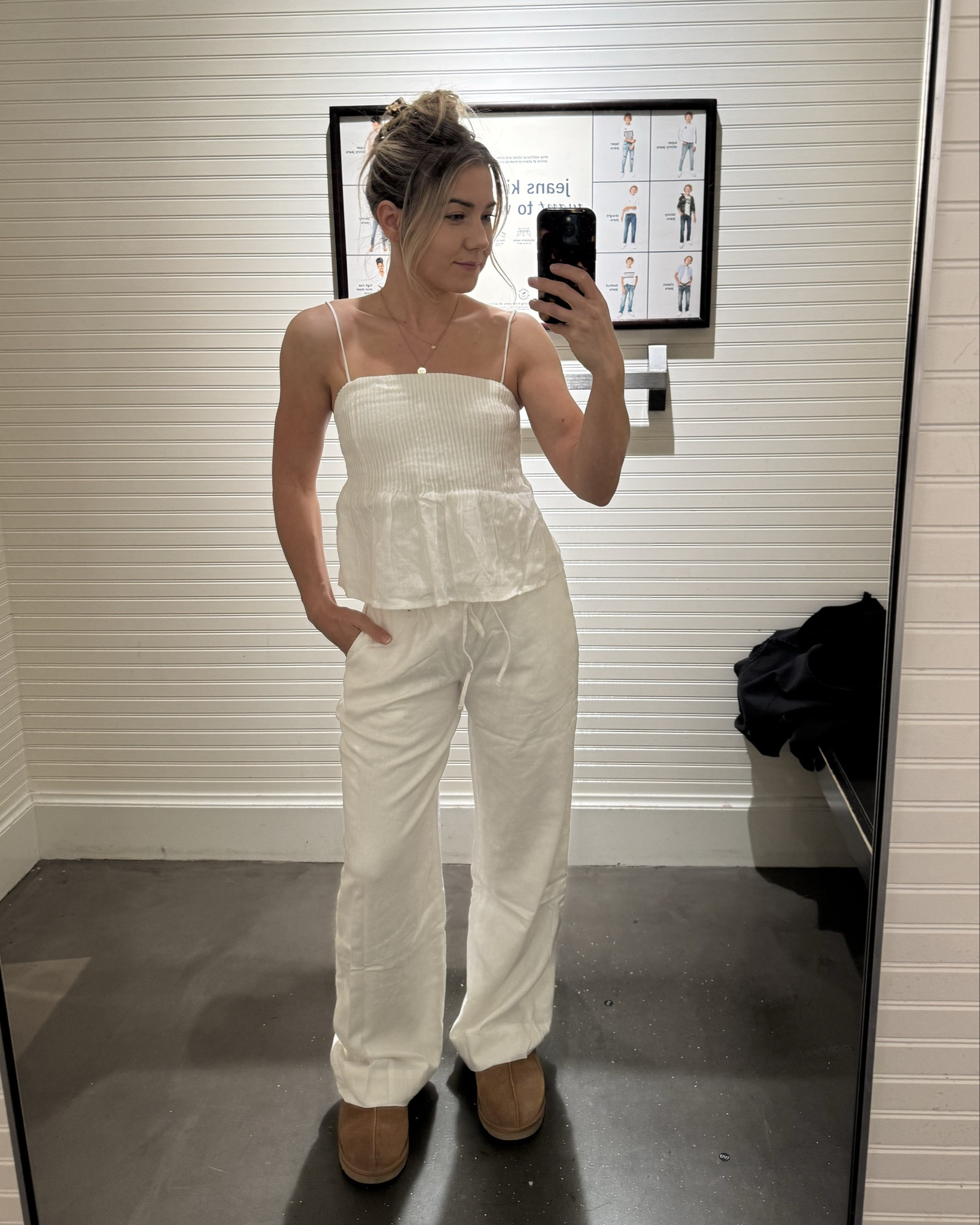 Mini A&F try on 🤍 Snagged some sale items for next summer!!

Tank: XXS 
Pants: XS (regular)
Skort: XS 


Abercrombie & Fitch, try on haul, sale alert, linen, tank top, white, gingham, skirt, outfit ideas 

#LTKPetite #LTKFindsUnder50 #LTKSaleAlert