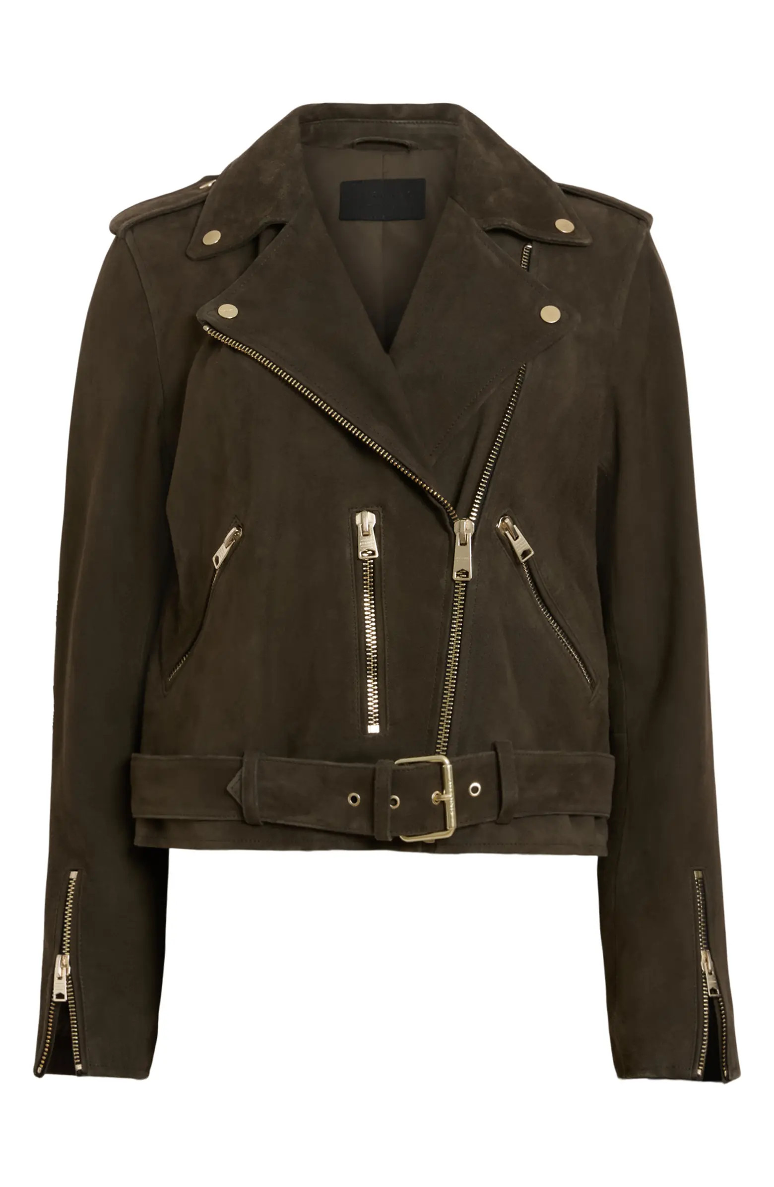 AllSaints Suede Moto Jacket | Nordstrom | Nordstrom