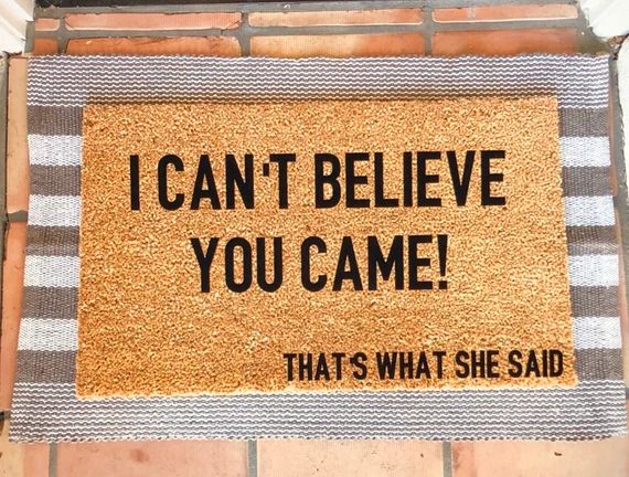 Thats what she said - the office - finale quote, funny doormat, office doormat | Etsy (US)