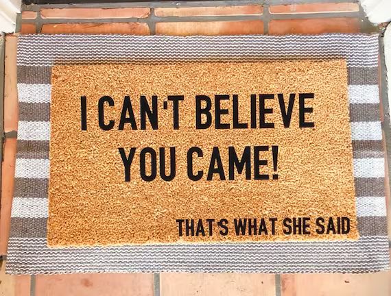 Thats what she said - the office - finale quote, funny doormat, office doormat | Etsy (US)