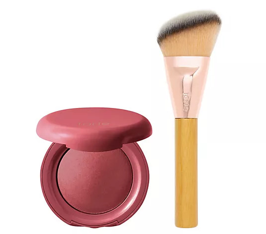 tarte Amazonian Clay Baked Blush with Brush - QVC.com | QVC